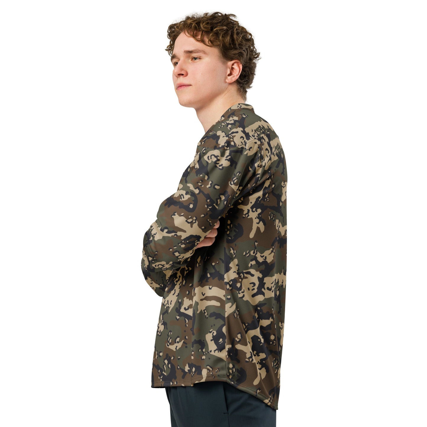 Chocolate Chip Woodland CAMO hockey fan jersey - 2XS - Hockey Jerseys