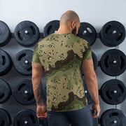 Chocolate Chip Woodland CAMO Mens Athletic T-Shirt - Shirt