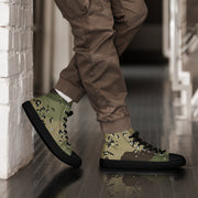 Chocolate Chip Woodland CAMO Mens High-Top Canvas Shoes - 5