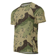 Chocolate Chip Woodland CAMO Mens Short-Sleeve Rash Guard - SS
