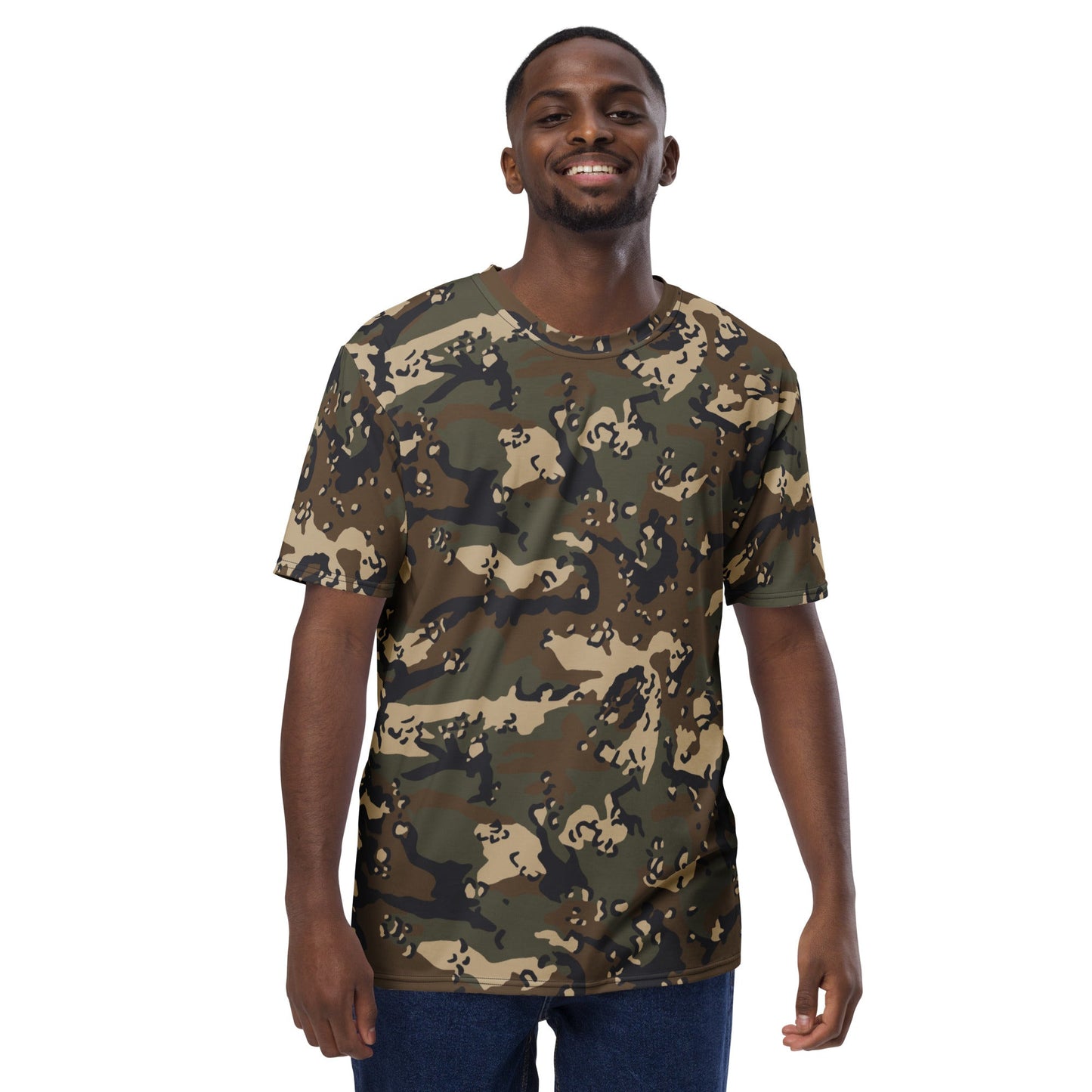 Chocolate Chip Woodland CAMO Mens T-Shirt