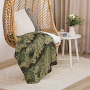 Chocolate Chip Woodland CAMO Sherpa Blanket