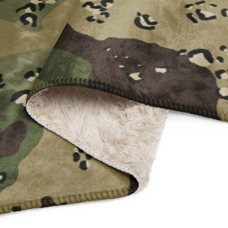 Chocolate Chip Woodland CAMO Sherpa Blanket