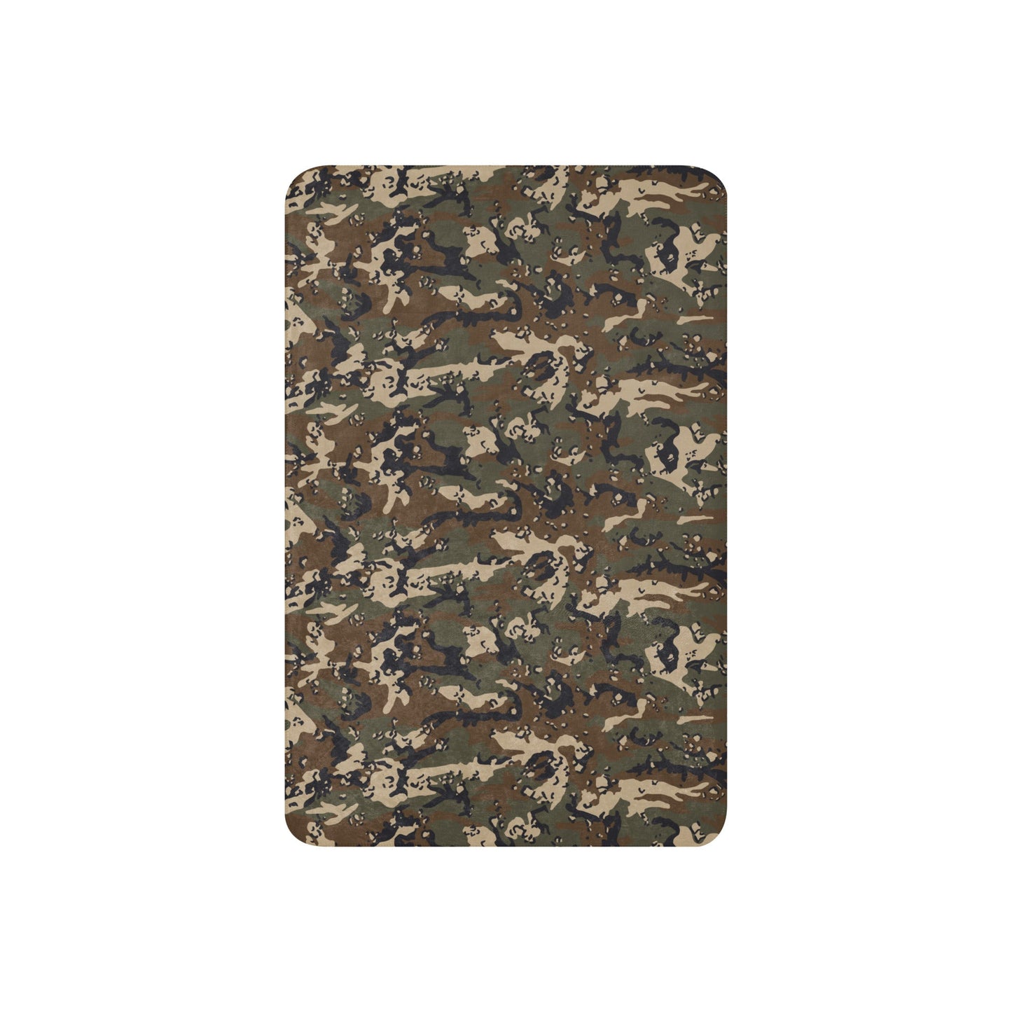 Chocolate Chip Woodland CAMO Sherpa Blanket