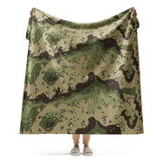 Chocolate Chip Woodland CAMO Sherpa Blanket - 60″×80″