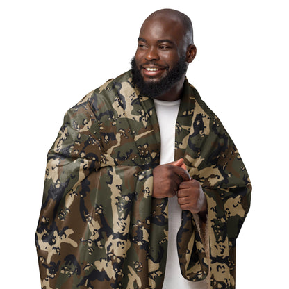 Chocolate Chip Woodland CAMO Sherpa Blanket