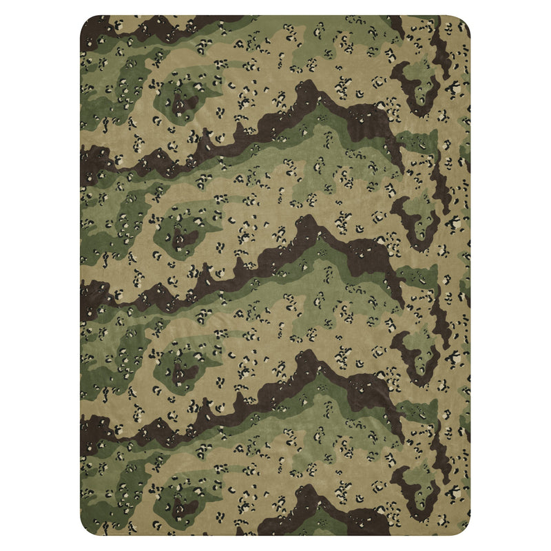 Chocolate Chip Woodland CAMO Sherpa Blanket