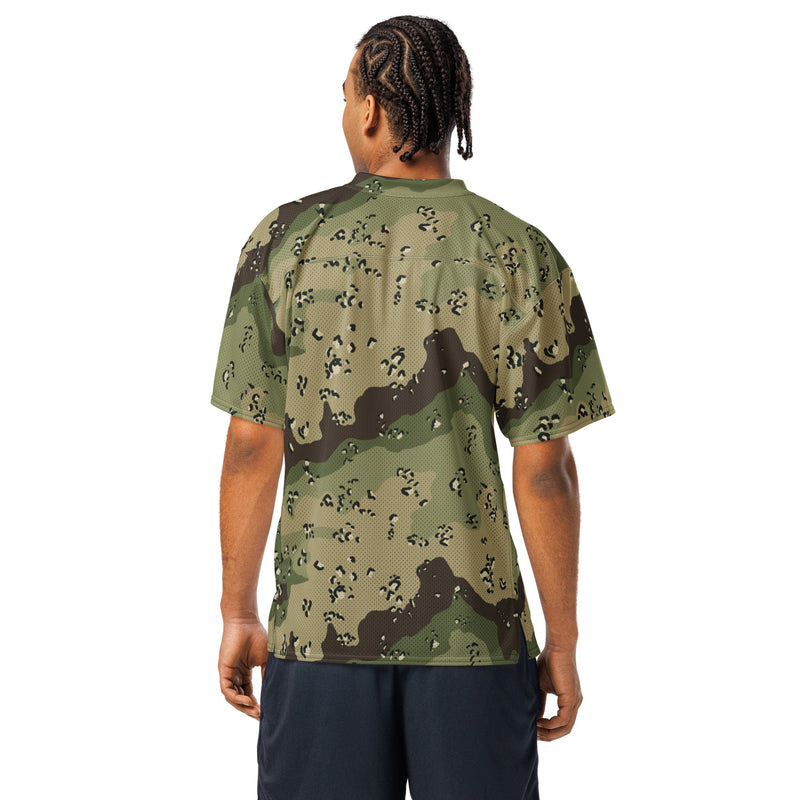 Chocolate Chip Woodland CAMO Unisex American Football Jersey