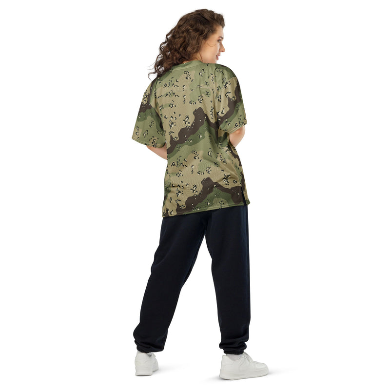 Chocolate Chip Woodland CAMO Unisex American Football Jersey
