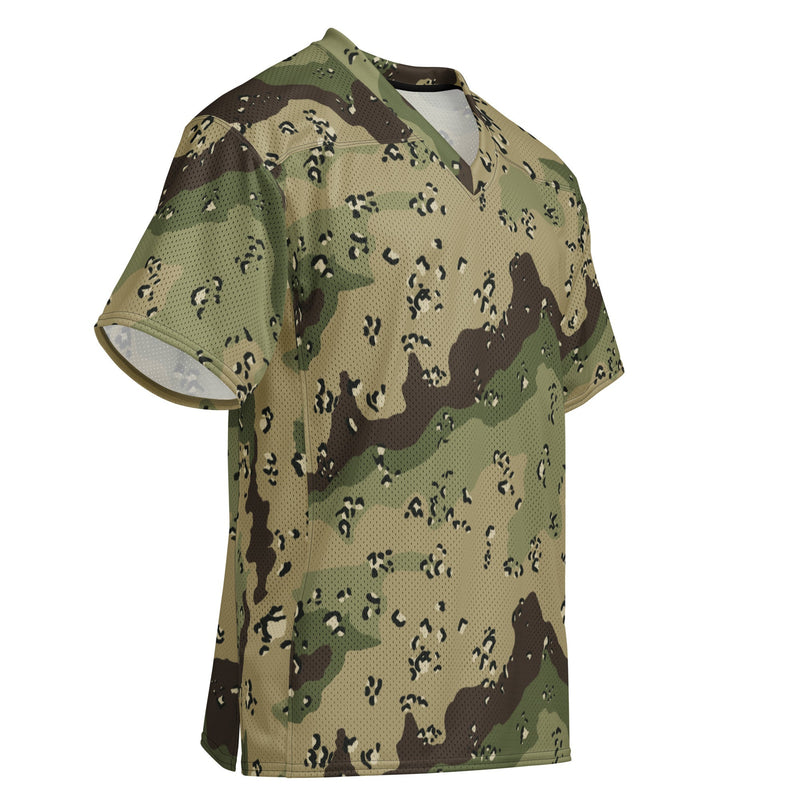 Chocolate Chip Woodland CAMO Unisex American Football Jersey