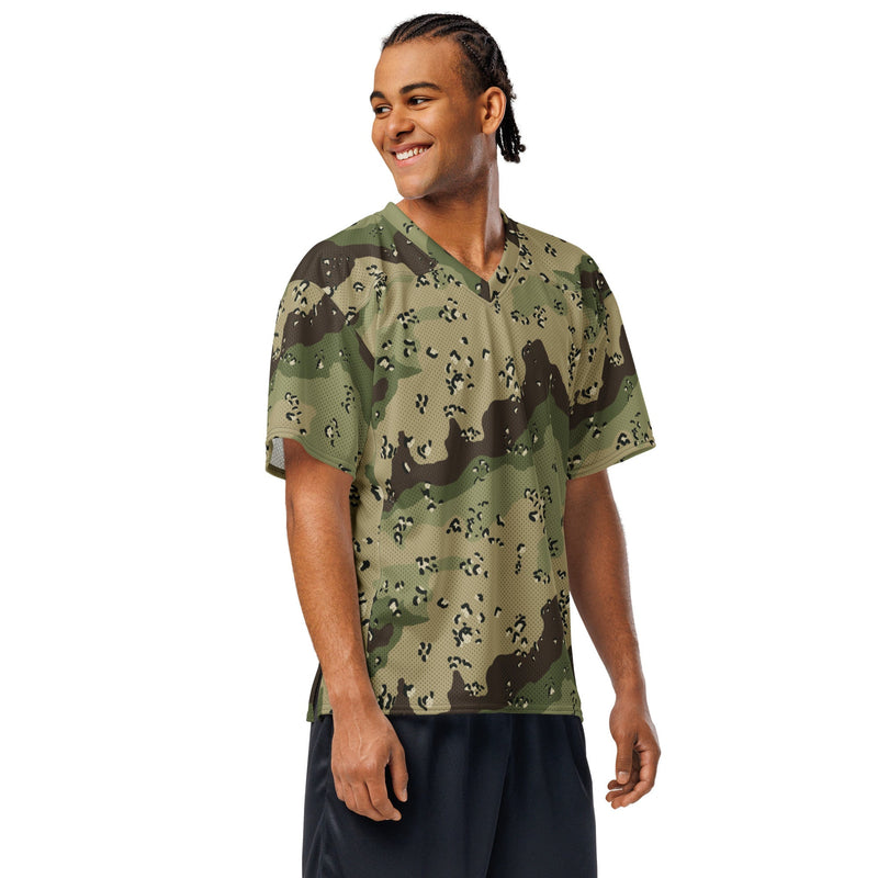 Chocolate Chip Woodland CAMO Unisex American Football Jersey