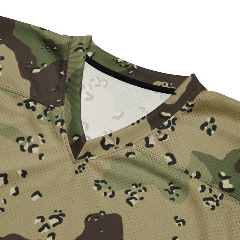 Chocolate Chip Woodland CAMO Unisex American Football Jersey