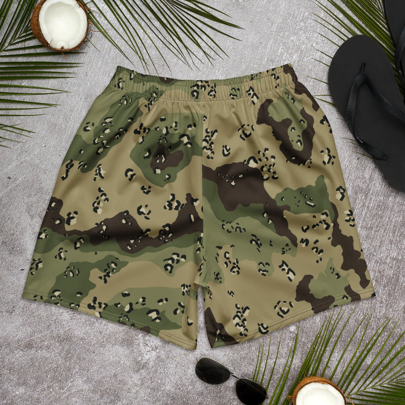 Chocolate Chip Woodland CAMO Unisex Athletic Long Shorts