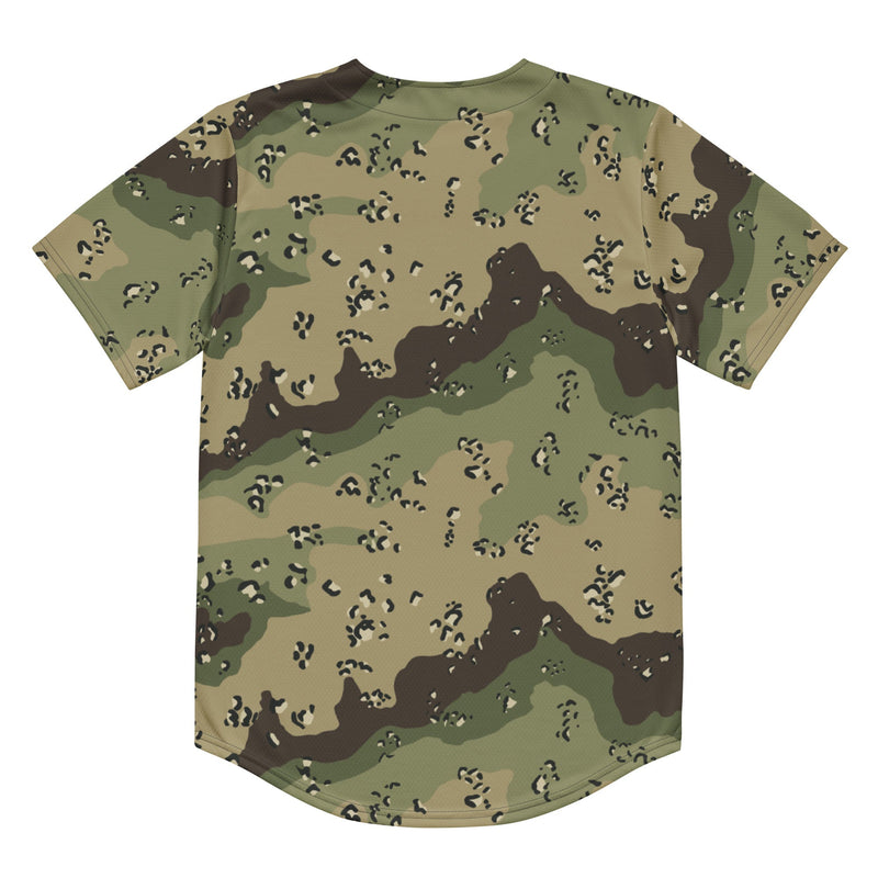 Chocolate Chip Woodland CAMO Unisex Baseball Jersey