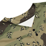 Chocolate Chip Woodland CAMO Unisex Baseball Jersey