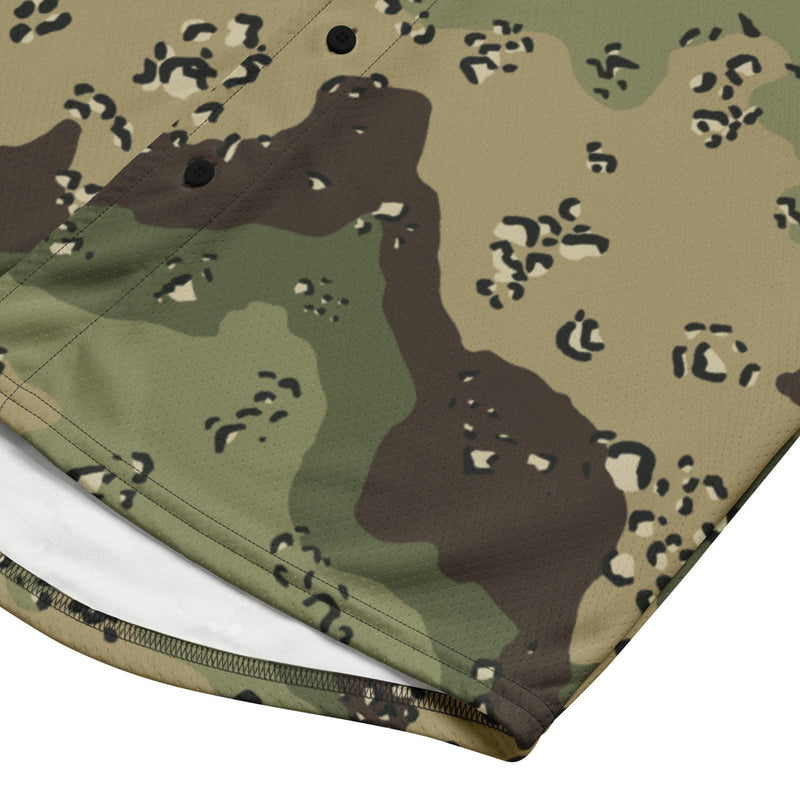 Chocolate Chip Woodland CAMO Unisex Baseball Jersey