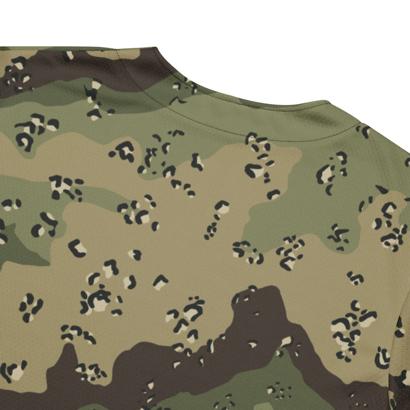 Chocolate Chip Woodland CAMO Unisex Baseball Jersey