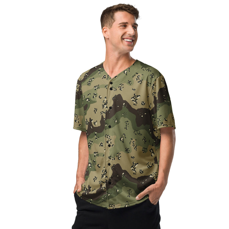 Chocolate Chip Woodland CAMO Unisex Baseball Jersey