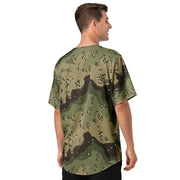 Chocolate Chip Woodland CAMO Unisex Baseball Jersey