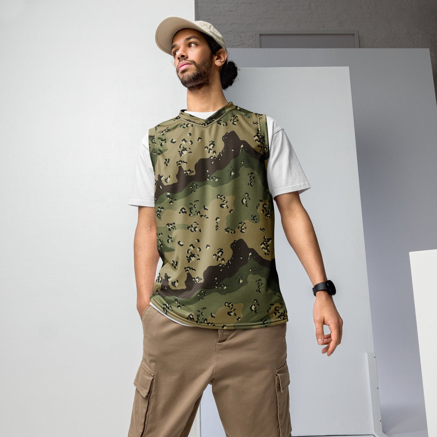 Chocolate Chip Woodland CAMO Unisex Basketball Jersey - 2XS