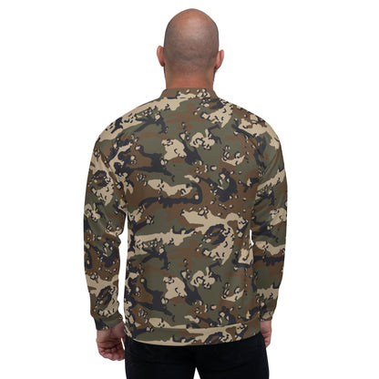 Chocolate Chip Woodland CAMO Unisex Bomber Jacket