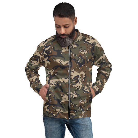 Chocolate Chip Woodland CAMO Unisex Bomber Jacket - Jackets
