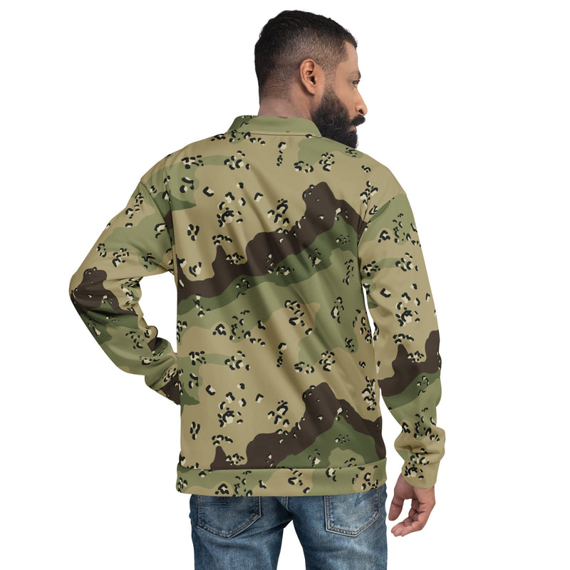 Chocolate Chip Woodland CAMO Unisex Bomber Jacket