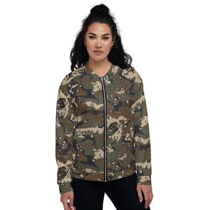 Chocolate Chip Woodland CAMO Unisex Bomber Jacket