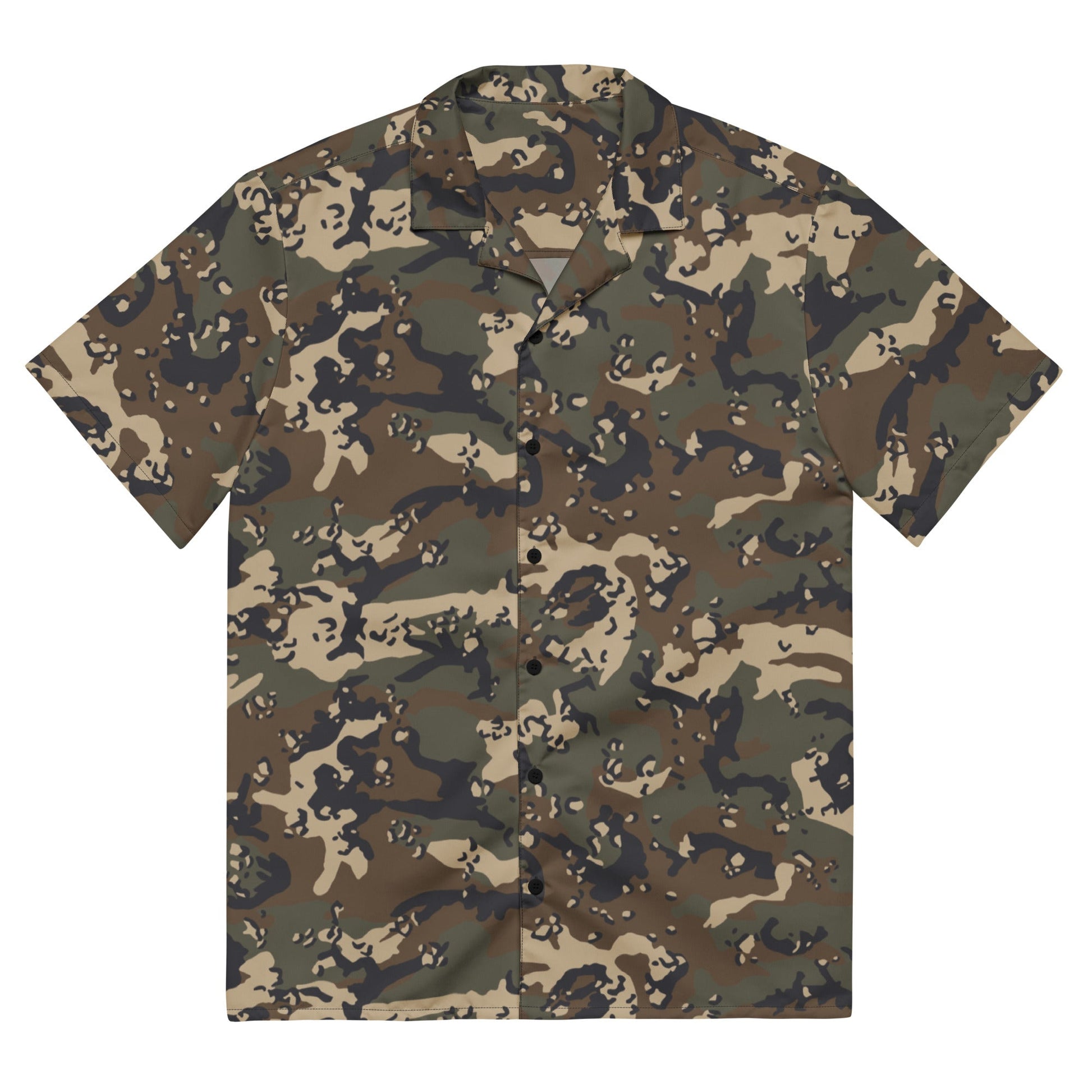 Chocolate Chip Woodland CAMO Unisex button shirt - 2XS - Button Shirts