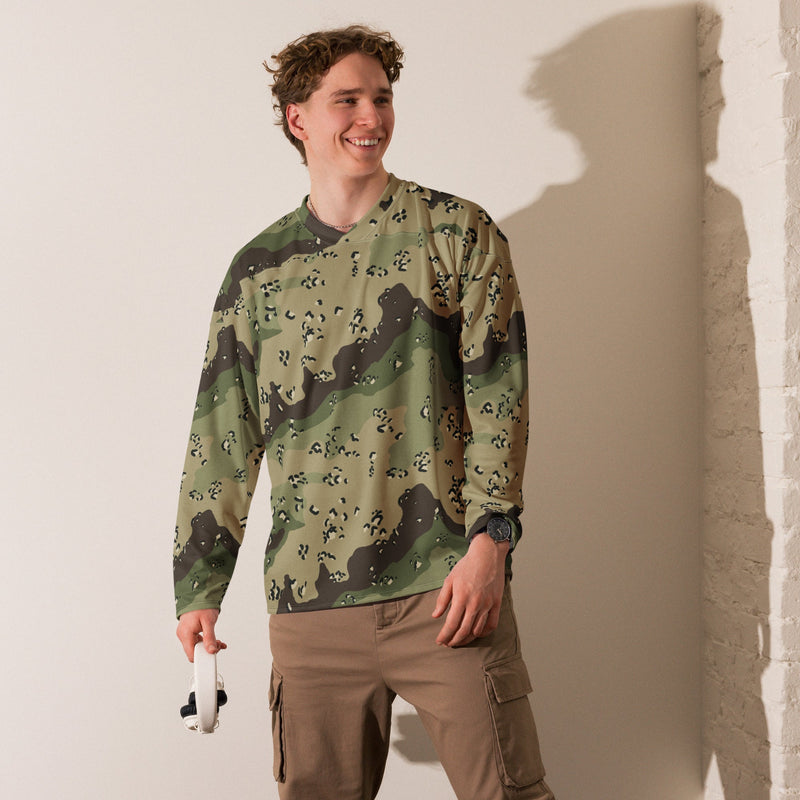 Chocolate Chip Woodland CAMO Unisex Hockey Fan Jersey