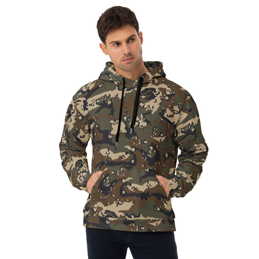 Chocolate Chip Woodland CAMO Unisex Hoodie - 2XS - Hoodies