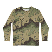 Chocolate Chip Woodland CAMO Unisex Long-Sleeve Shirt - XS