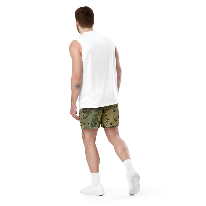 Chocolate Chip Woodland CAMO Unisex Mesh Shorts