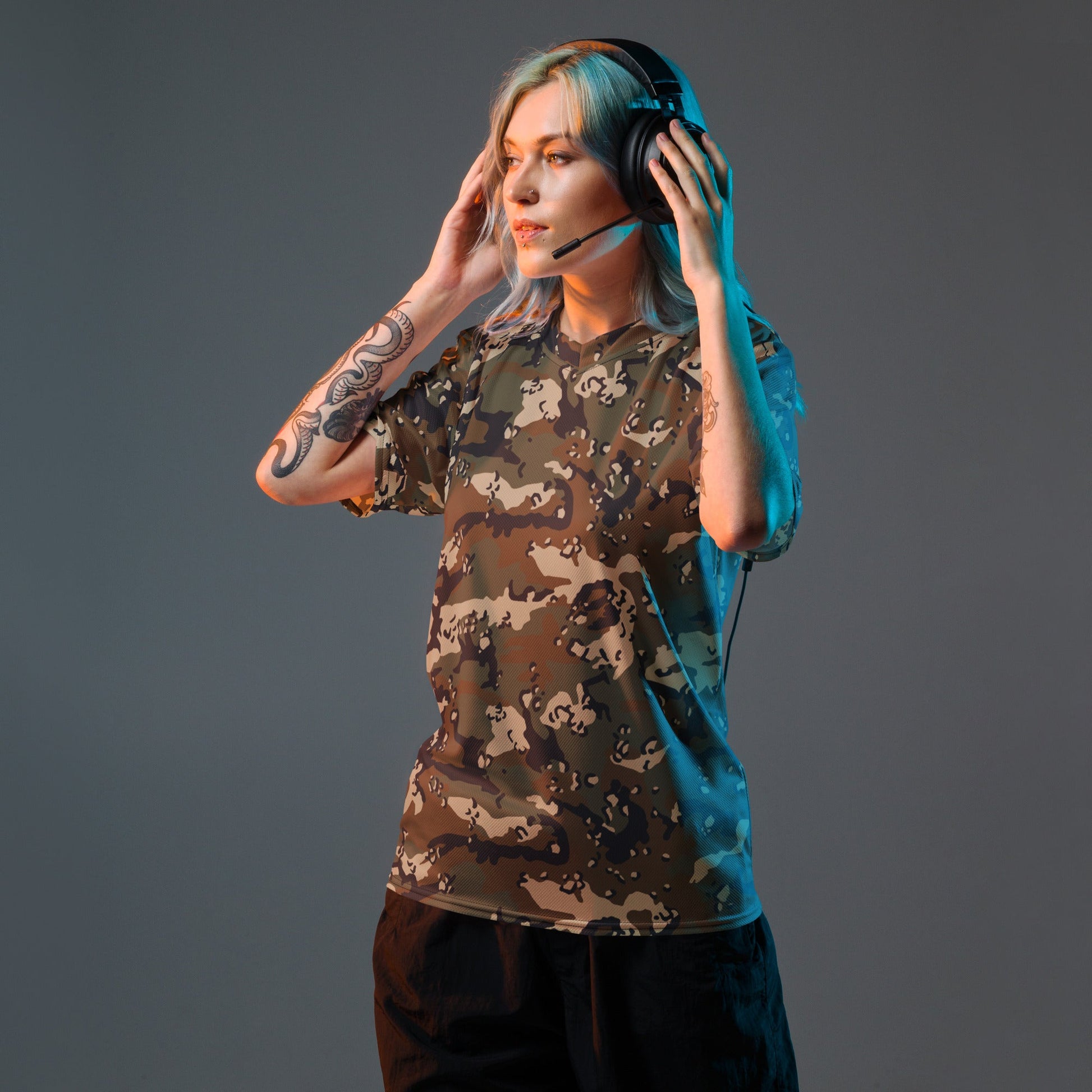 Chocolate Chip Woodland CAMO unisex sports jersey - Sports Jerseys