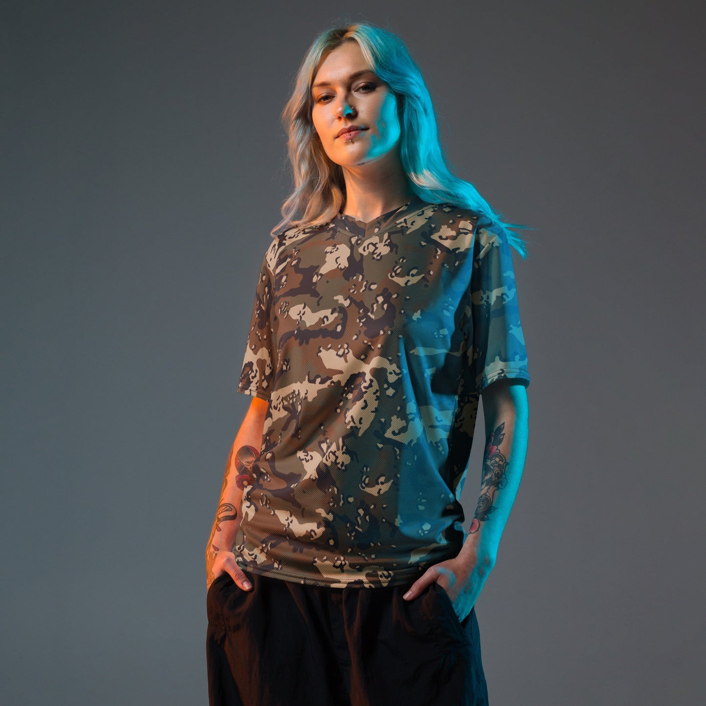 Chocolate Chip Woodland CAMO unisex sports jersey - Sports Jerseys