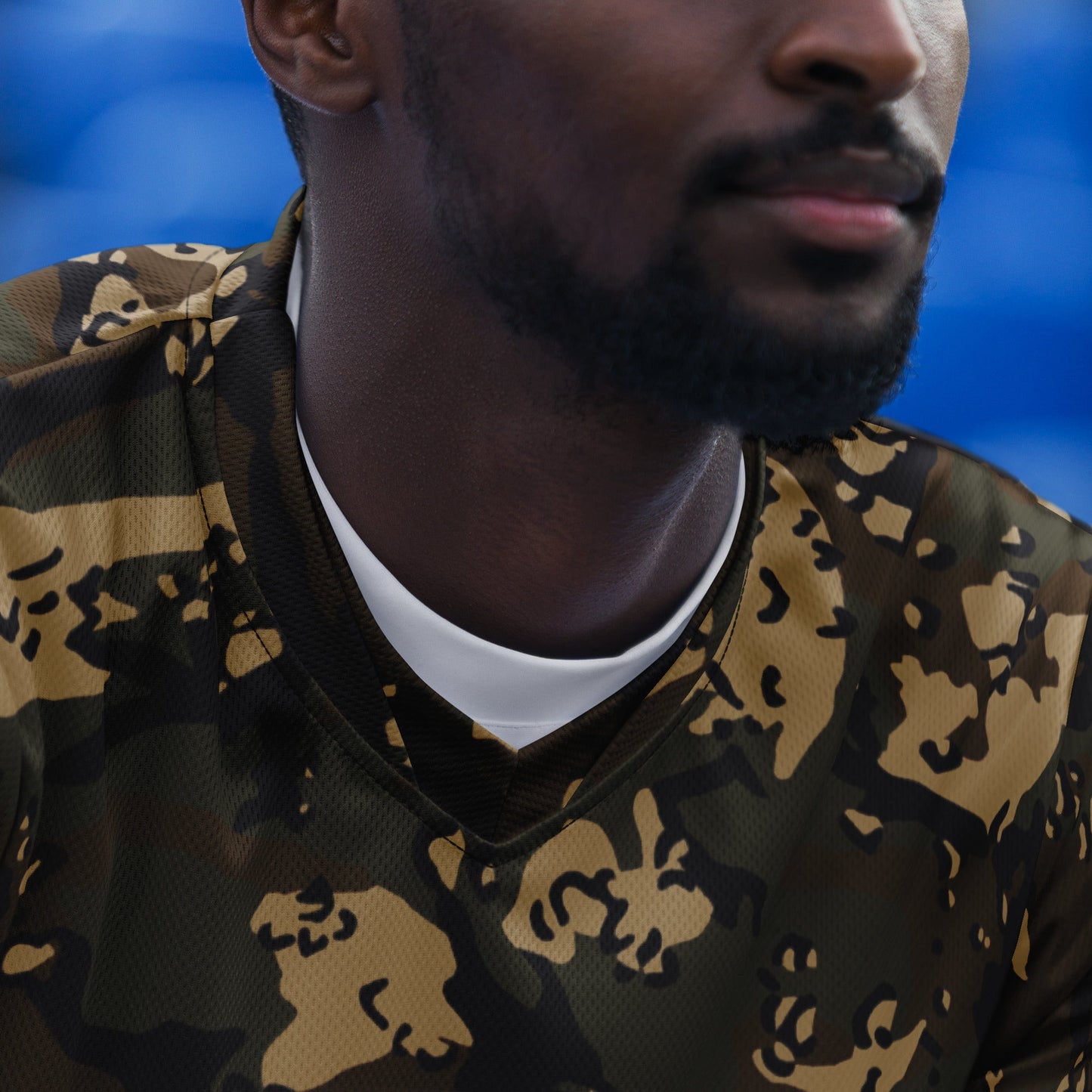 Chocolate Chip Woodland CAMO unisex sports jersey - Sports Jerseys