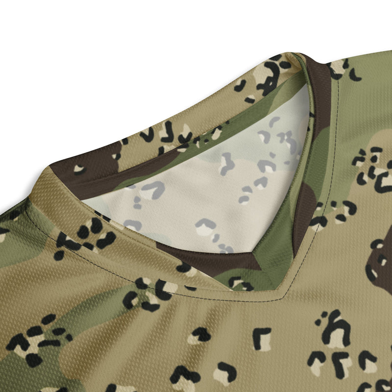 Chocolate Chip Woodland CAMO Unisex Sports Jersey
