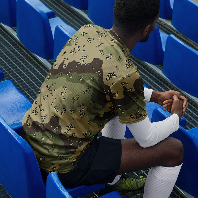 Chocolate Chip Woodland CAMO Unisex Sports Jersey