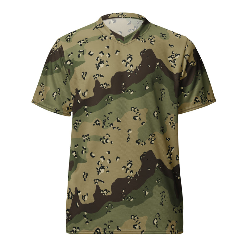 Chocolate Chip Woodland CAMO Unisex Sports Jersey