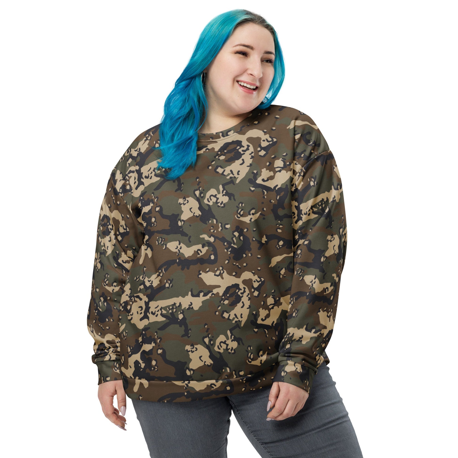 Chocolate Chip Woodland CAMO Unisex Sweatshirt - Sweatshirts