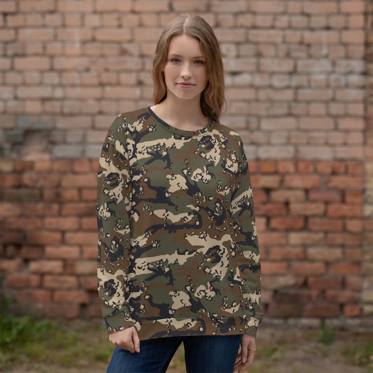 Chocolate Chip Woodland CAMO Unisex Sweatshirt - Sweatshirts