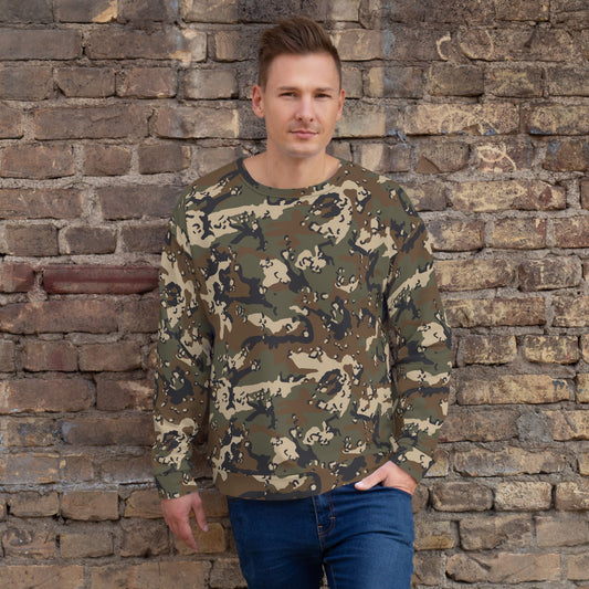Chocolate Chip Woodland CAMO Unisex Sweatshirt - XS - Sweatshirts