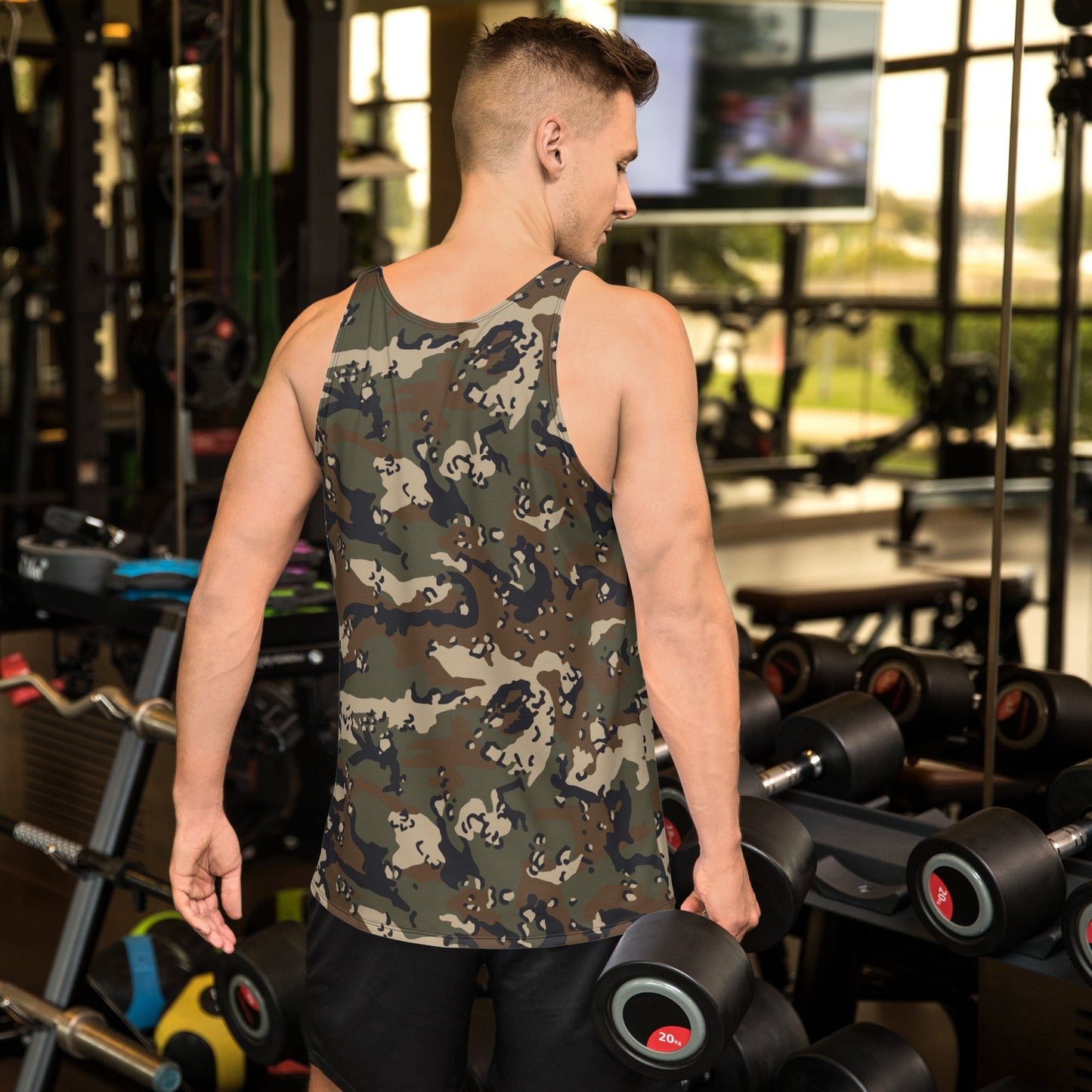 Chocolate Chip Woodland CAMO Unisex Tank Top