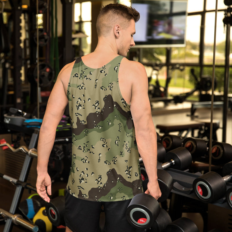 Chocolate Chip Woodland CAMO Unisex Tank Top - Shirt