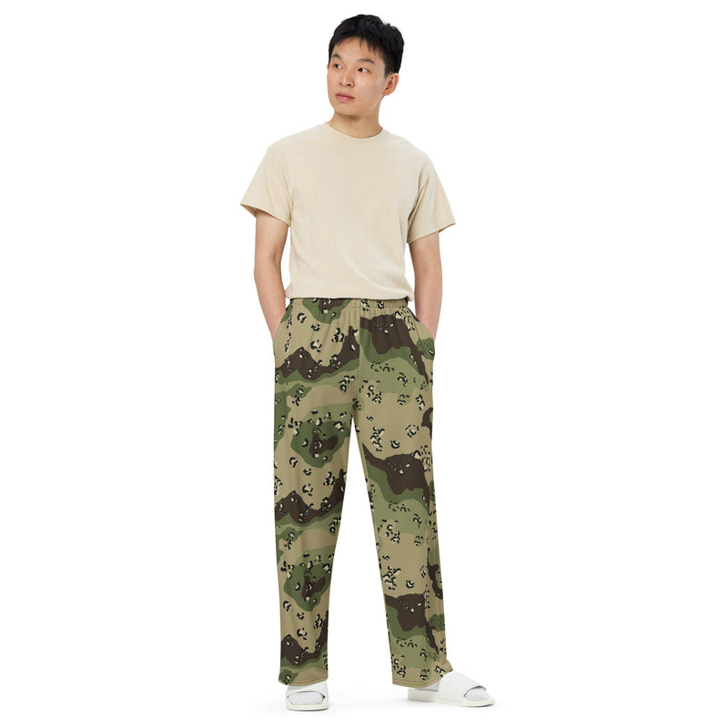Chocolate Chip Woodland CAMO Unisex Wide-Leg Leisure Pants - Pant