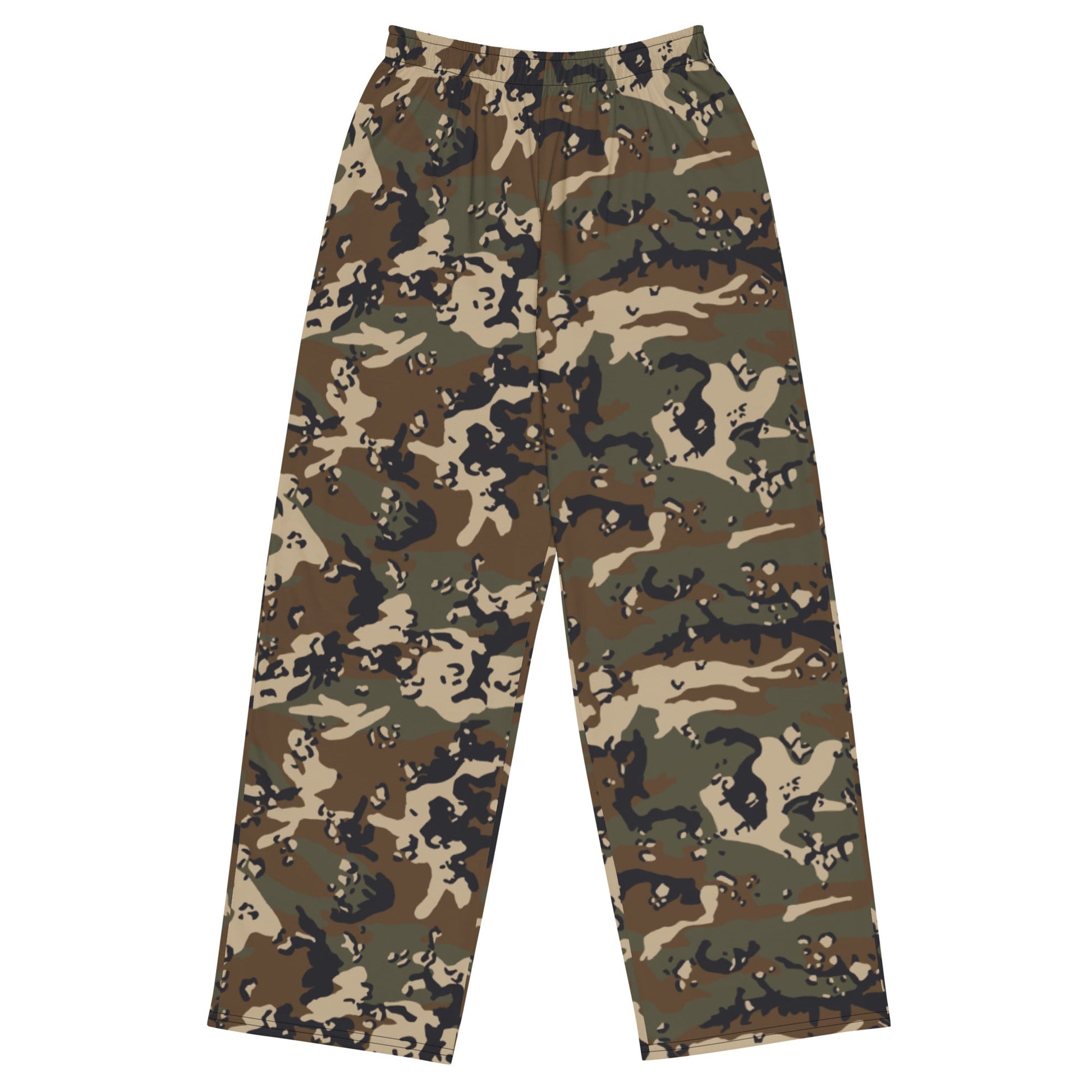 Chocolate Chip Woodland CAMO Unisex Wide-Leg Leisure Pants - 2XS