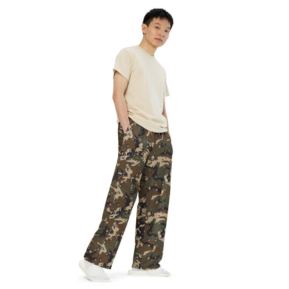 Chocolate Chip Woodland CAMO Unisex Wide-Leg Leisure Pants