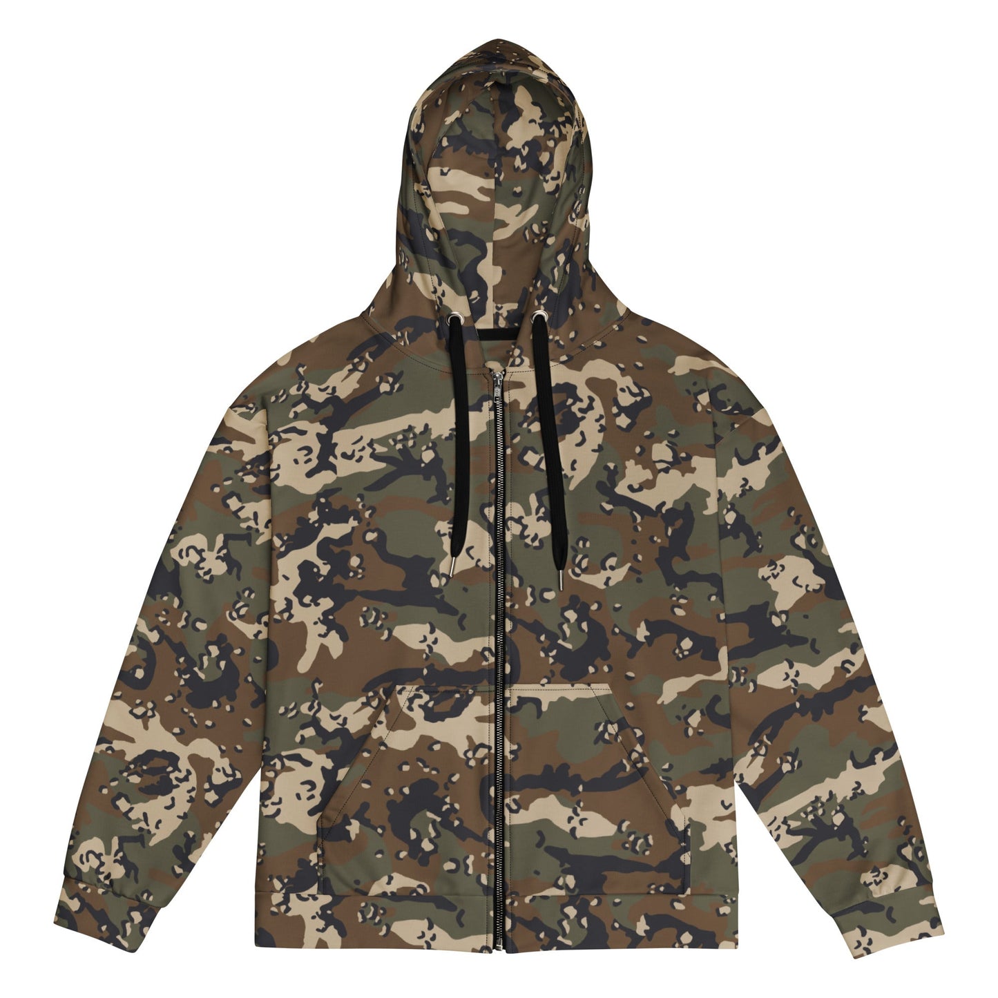Chocolate Chip Woodland CAMO Unisex zip hoodie - 2XS - Zip Hoodies