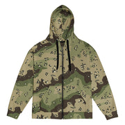 Chocolate Chip Woodland CAMO Unisex Zip Hoodie - 2XS
