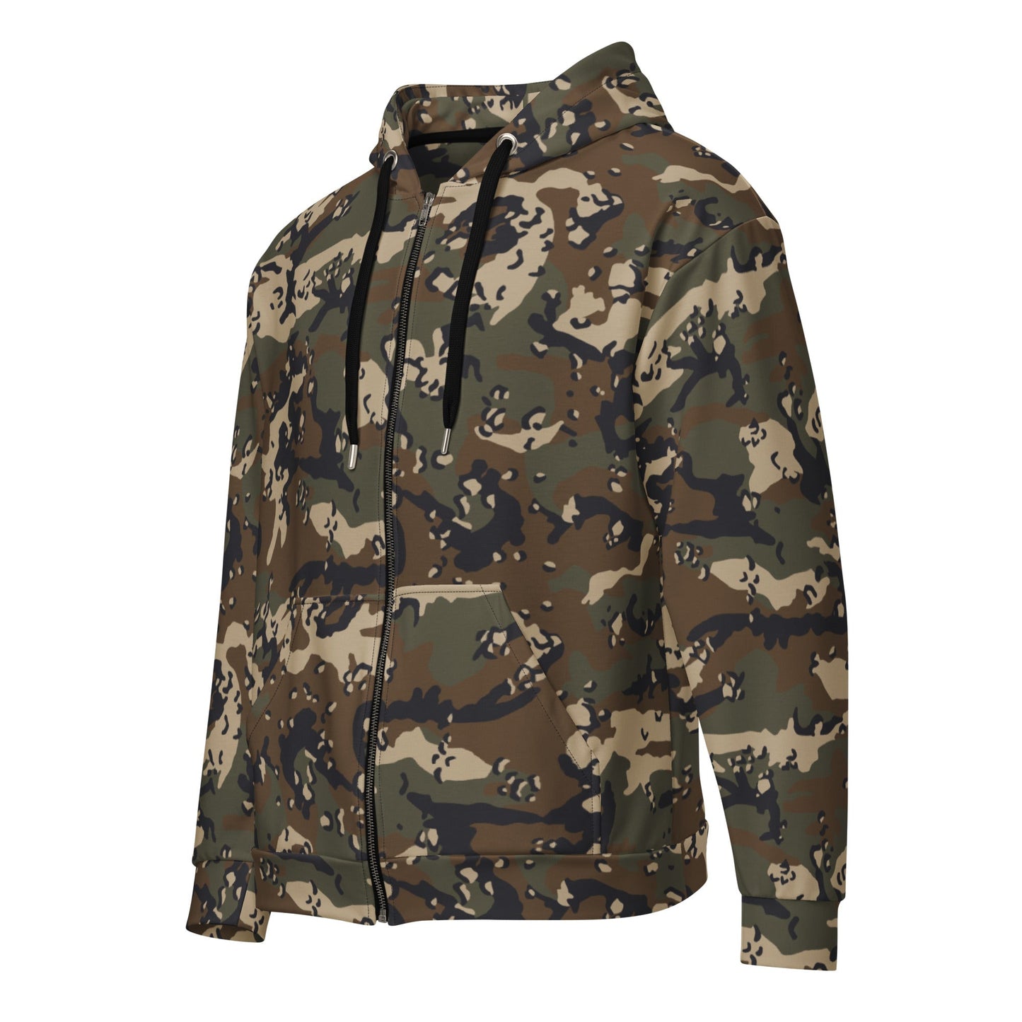 Chocolate Chip Woodland CAMO Unisex zip hoodie - Zip Hoodies